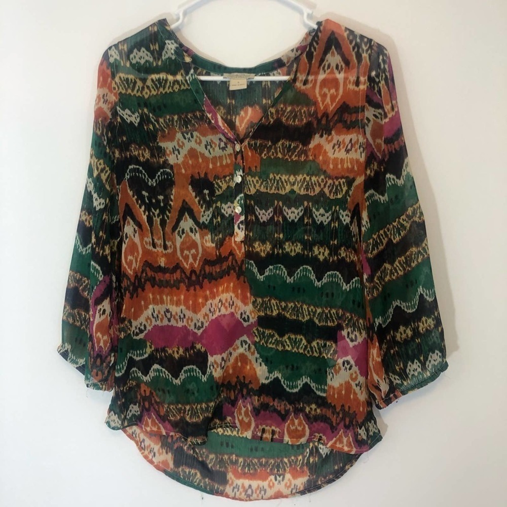 𝅺lucky Brand Sheer blouse - Sz Small